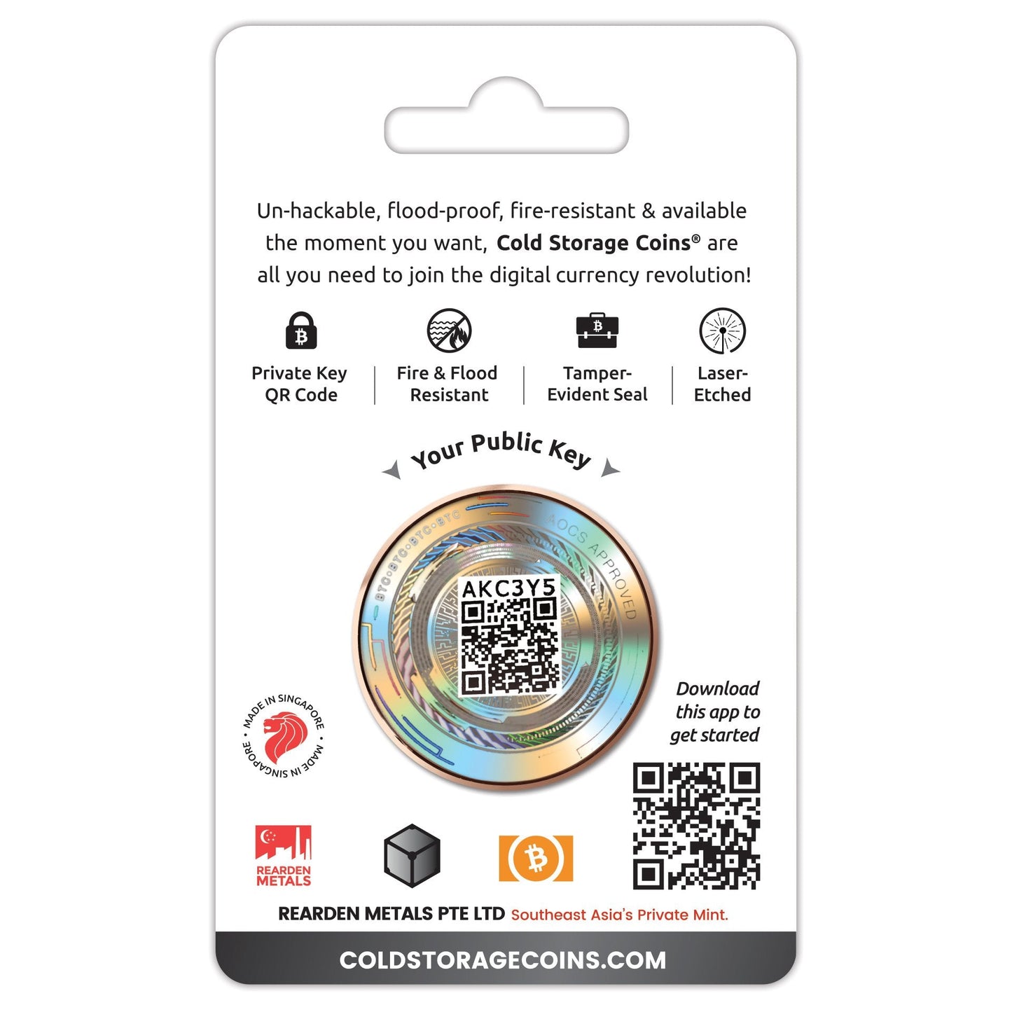 DOGE 1oz Copper Cold Storage Wallet