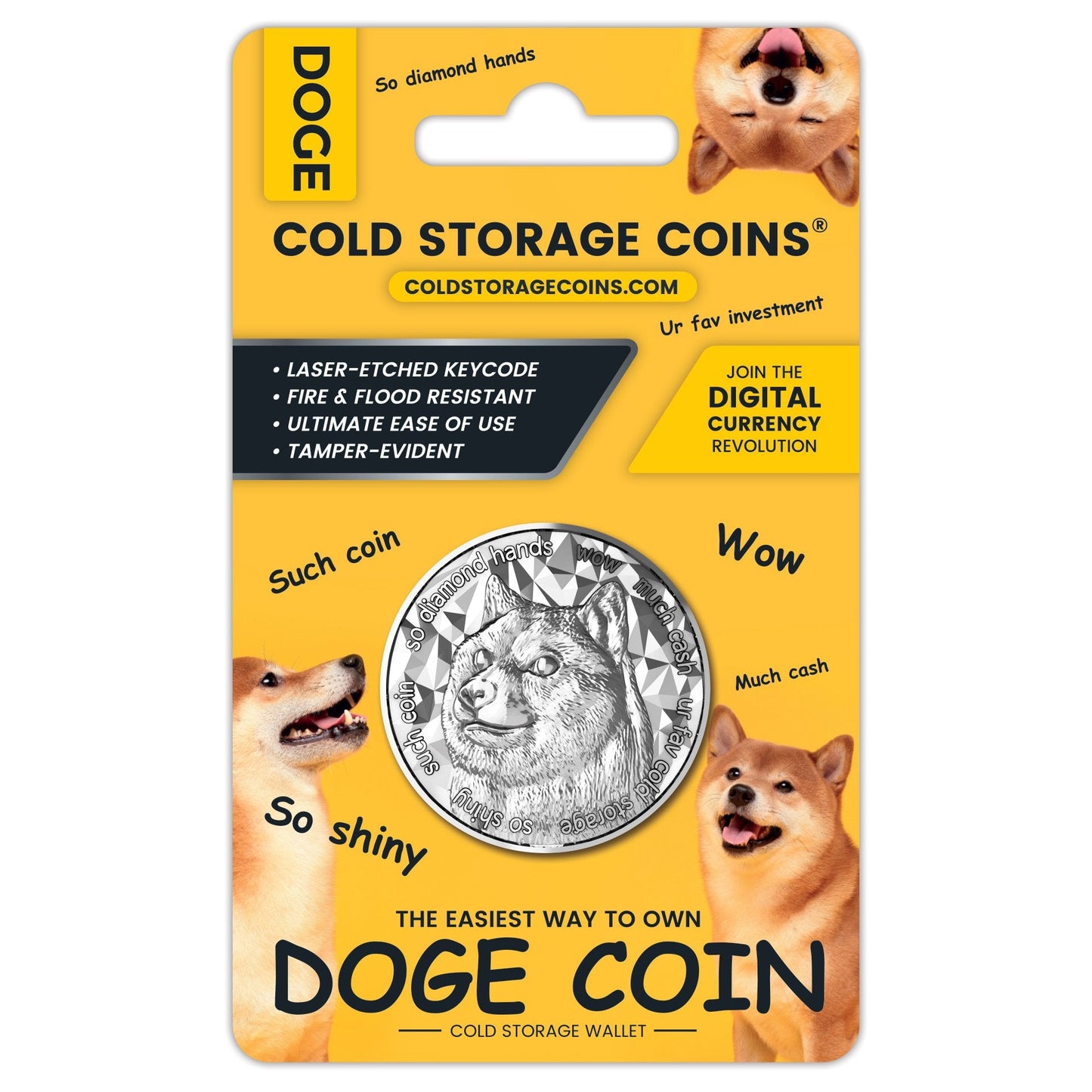 DOGE 1oz Silver Cold Storage Wallet