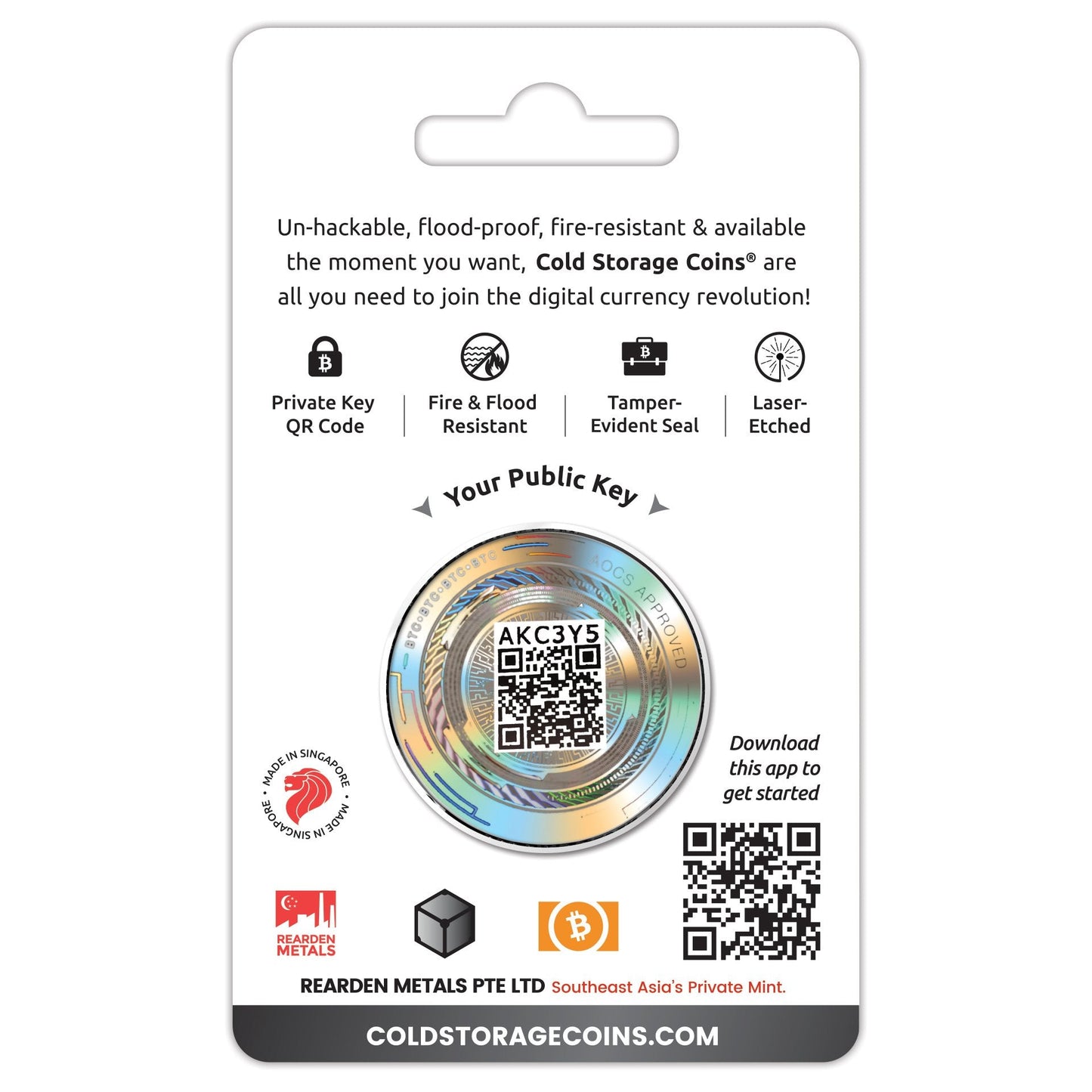 DOGE 1oz Silver Cold Storage Wallet