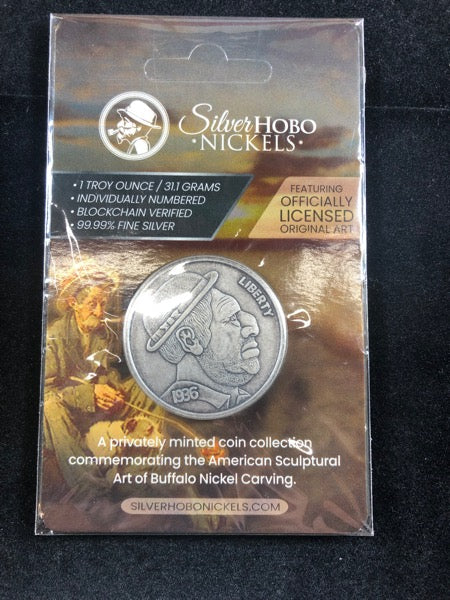 Mr. Jowls and His Pet Buffalo1oz Silver Antique