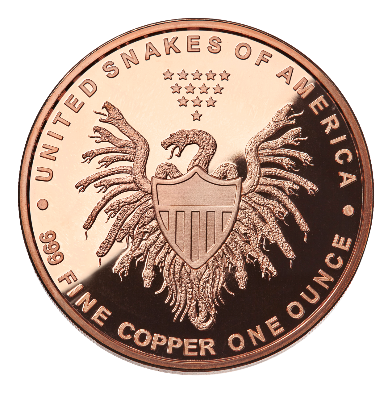 Indian Skull 1oz Copper Bullion - Tube of 20