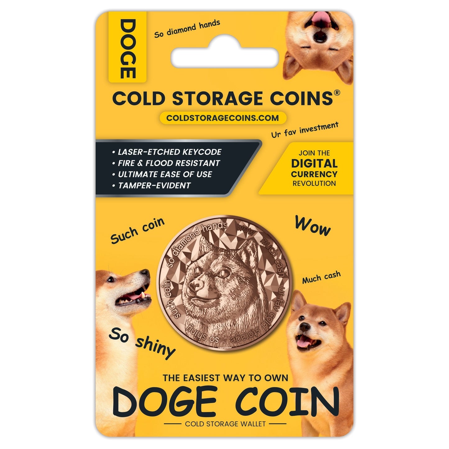 DOGE 1oz Copper Cold Storage Wallet